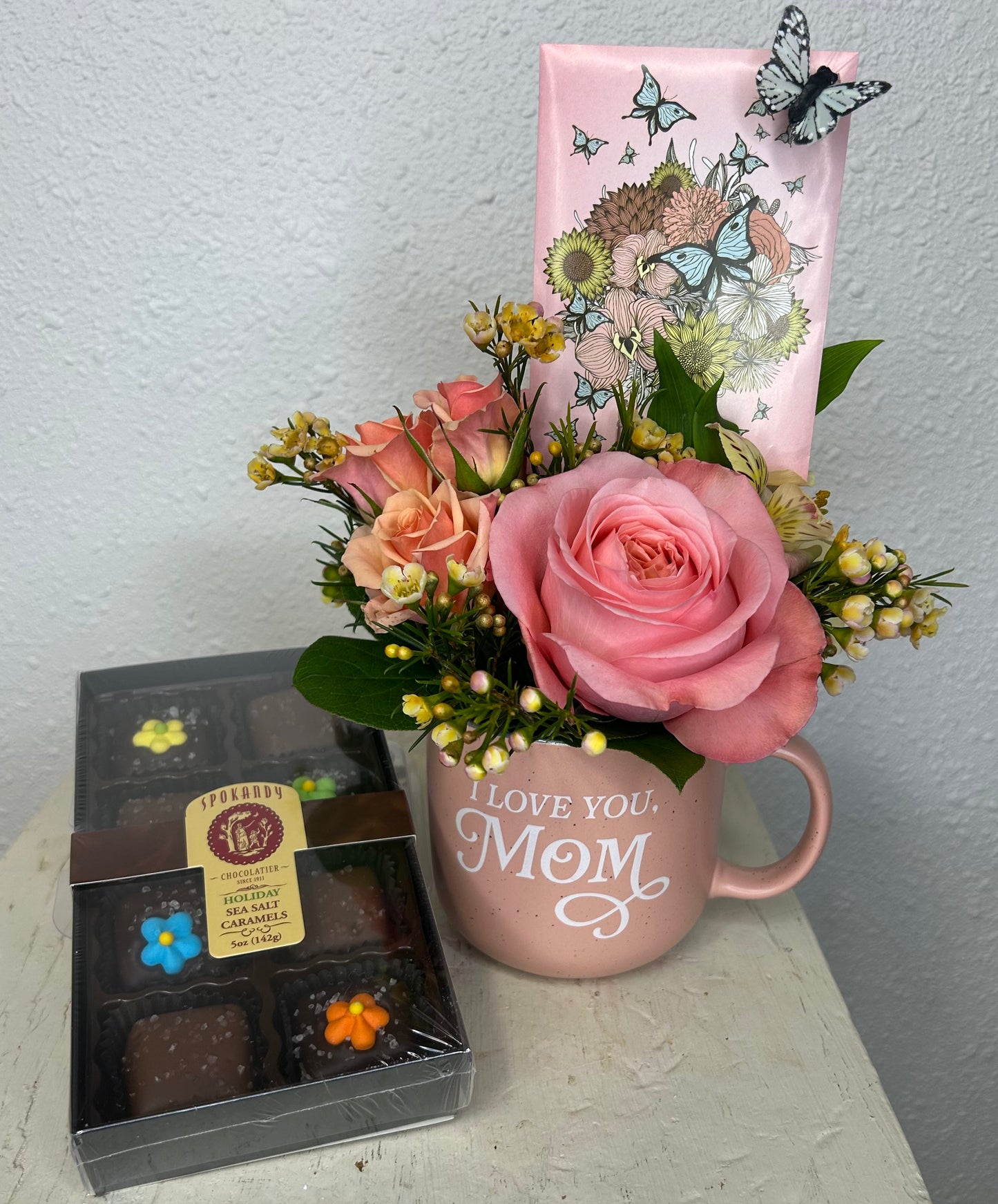 Mother's Mug Arrangement with Gourmet Chocolates