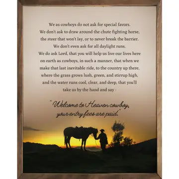 Welcome to Heaven Cowboy