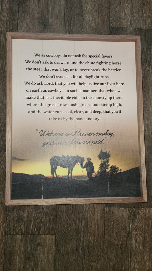 Welcome to Heaven Cowboy