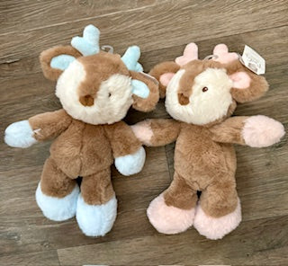 Fluffy Reindeer with Rattle
