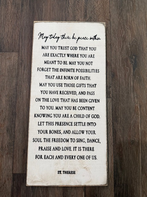 May Today Be the Peace Within