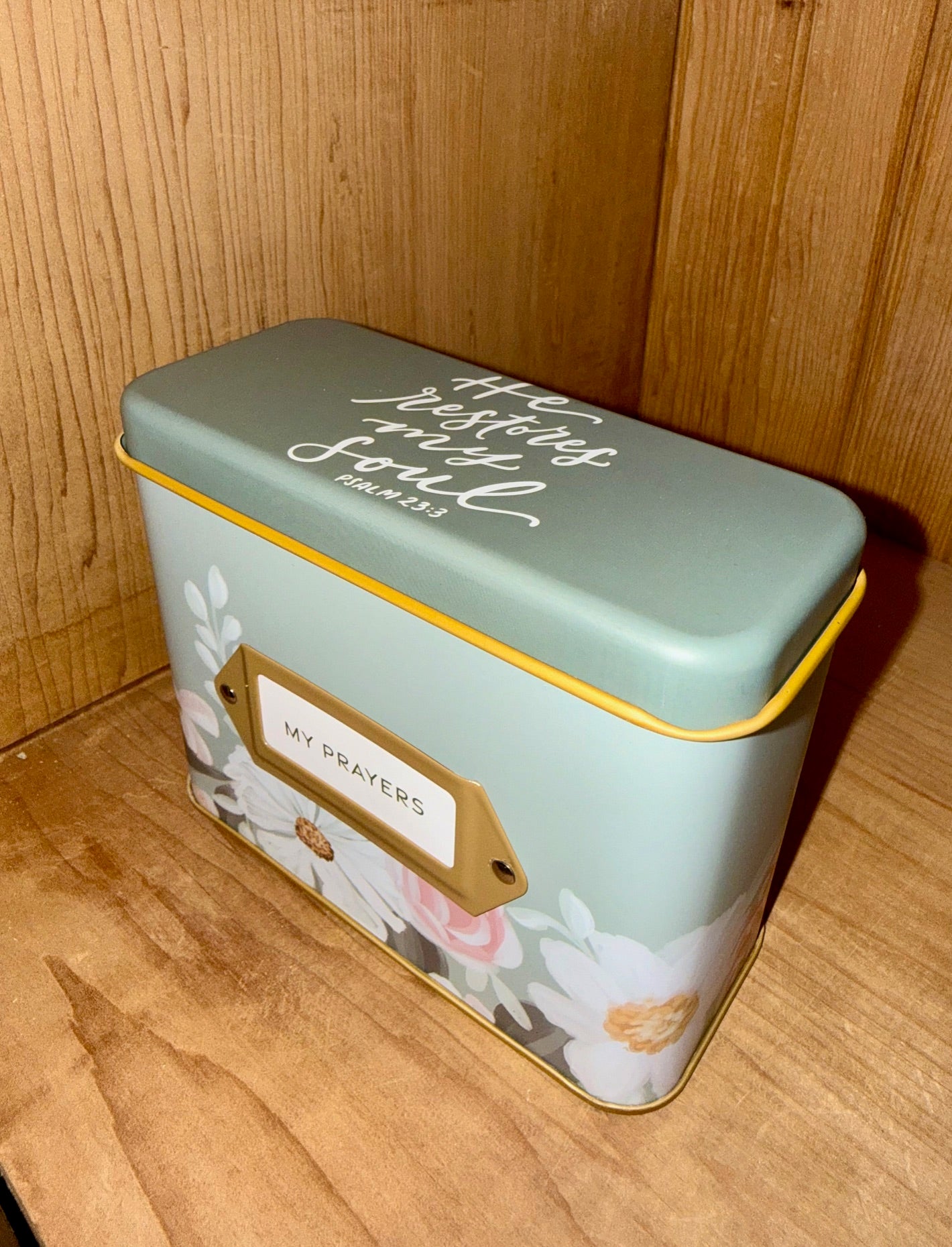Prayer Cards in Tin