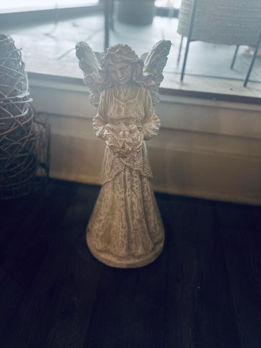 Angel With Birds Statue/ Wing Planter