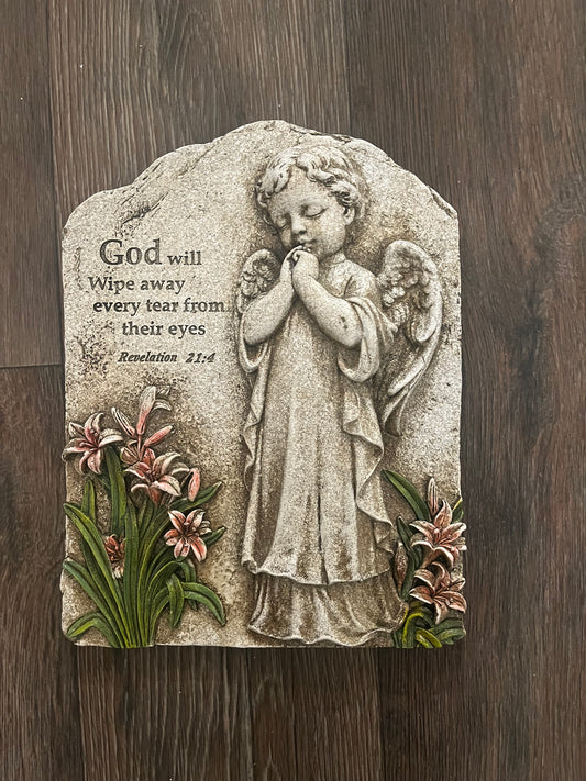 Praying Angel Plaque