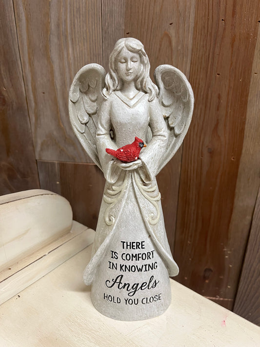 Angel With Cardinal Statue